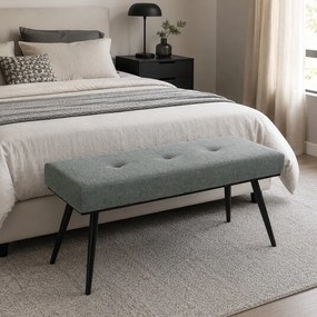 Ταμπουρέ (100x40x46) Spitishop Florenville Grey