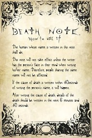 Αφίσα Death Note - Rules, (61 x 91.5 cm)