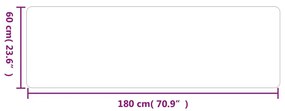 Χαλί Διάδρομος Ανθρακί 60 x 180 εκ. - Ανθρακί