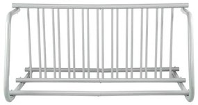 VEVOR 10 Holders Floor Bike Rack, 1.5m Length All-Steel Grid Bike Rack, 10-Bike Capacity Dual-Side Storage Stand for Garages Streets Yards Bike Events