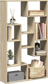 vidaXL Βιβλιοθήκη Sonoma Δρυς 72x20x120,5 εκ. από Επεξεργασμένο Ξύλο