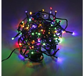 Λαμπάκια 100 LED Επεκτεινόμενα με Πρόγραμμα χωρίς Τροφοδοσία Πράσινο Καλώδιο 5μ Πολύχρωμο IP44 30-1087 Lumen-30-1087-Πράσινο 30-1087