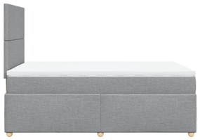 ΚΡΕΒΑΤΙ BOXSPRING ΜΕ ΣΤΡΩΜΑ ΑΝΟΙΧΤΟ ΓΚΡΙ 120X200 ΕΚ. ΥΦΑΣΜΑΤΙΝΟ 3293540