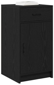vidaXL Μπουφές Μαύρο Δρυς 40x41x75 εκ Επεξεργασμένο Ξύλο