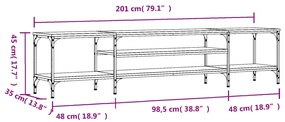 ΈΠΙΠΛΟ ΤΗΛΕΟΡΑΣΗΣ ΚΑΠΝΙΣΤΗ ΔΡΥΣ 201X35X45 ΕΚ. ΕΠΕΞ. ΞΥΛΟ/ΣΙΔΕΡΟ 831815