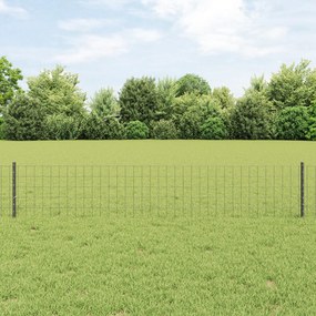 vidaXL Euro Fence με 5 U Posts Γκρι 0.4x10 μ Σίδερο