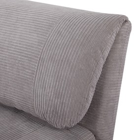 HOMCOM Πολυθρόνα-Κρεβάτι 2-σε-1, Καναπές-Κρεβάτι, έως 200 kg, Ρυθμιζόμενο προσκέφαλο, Υφή κοτλέ 82 cm x 89 cm x 83 cm Γκρι