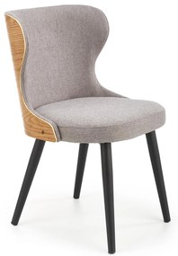 60-21233 K452 chair color: grey / natural oak DIOMMI V-CH-K/452-KR, 1 Τεμάχιο