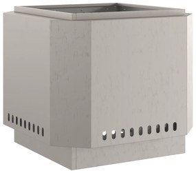 vidaXL Σόμπα Καύσης Ξύλου 58x58x51 εκ από Ανοξείδωτο Ατσάλι