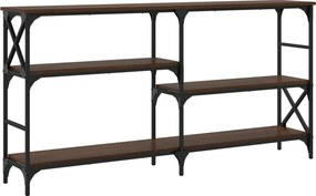 vidaXL Τραπέζι Κονσόλα Καφέ Δρυς 150 x 29 x 76,5 εκ. από Επεξεργ. Ξύλο