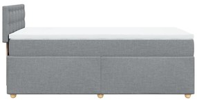 ΚΡΕΒΑΤΙ BOXSPRING ΜΕ ΣΤΡΩΜΑ ΑΝΟΙΧΤΟ ΓΚΡΙ 90X200 ΕΚ. ΥΦΑΣΜΑΤΙΝΟ 3286577