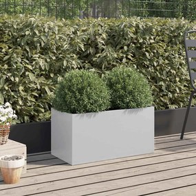vidaXL Ζαρντινιέρα Ασημί 62x30x29 εκ. από Γαλβανισμένο Χάλυβα