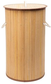 Καλάθι Απλύτων Essentials Πτυσσόμενο Στρογγυλό 57lt Bamboo Estia 02-12823