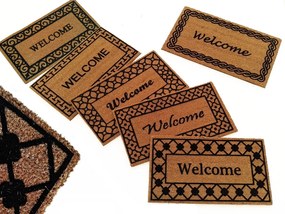 πατάκι εισόδου 'welcome' 40x70cm σε 6 σχέδια - art-06510531