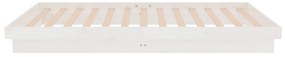 vidaXL Πλαίσιο Κρεβατιού Λευκό 90 x 200 εκ. από Μασίφ Ξύλο