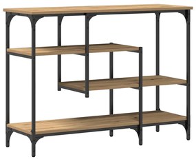 vidaXL Τραπέζι Κονσόλας με ράφι artisan δρυς 100 x 35 x 75 εκ.