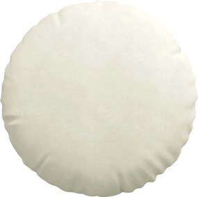 vidaXL Μαξιλάρια καθισμάτων 2 pcs Κρεμ Ø50 x 19 εκ Βελούδο