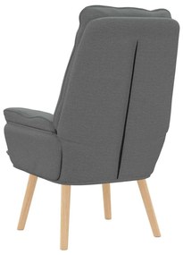 vidaXL Χαλαρωτική Πολυθρόνα Σκούρο γκρι 69 x 74 x 93 εκ. ύφασμα