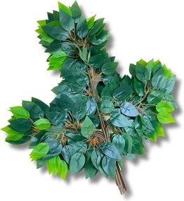 Stewehome Σετ 12 τεμαχίων τεχνητά άνθη κλαδιά μπενζαμίνου Πράσινο