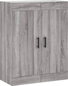 vidaXL Ντουλάπι Γκρι Sonoma 69,5 x 34 x 180 εκ. Επεξεργασμένο Ξύλο