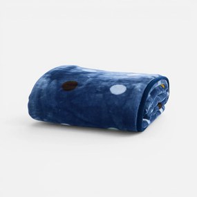 Κουβέρτα Βελουτέ Μονή (160x220) Nef-Nef Homeware Junior Dots Blue