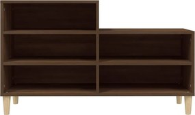 vidaXL Παπουτσοθήκη Καφέ Δρυς 102x36x60 εκ. από Επεξεργασμένο Ξύλο