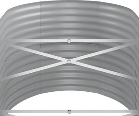 vidaXL Ζαρντινιέρα Ανθρακί 368x80x68 εκ Γαλβανισμένος χάλυβας