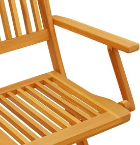 vidaXL Σετ Τραπεζαρίας Κήπου 7 Τεμαχίων 180x90x75 εκ. Μασίφ Ακακία