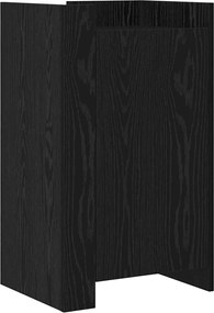 vidaXL Πλαϊνό γραφείο Μαύρη Οξυά 45 x 35 x 75 εκ