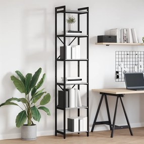 vidaXL Βιβλιοθήκη Γκρι sonoma 40 x 30 x 188 εκ Επεξεργασμένο ξύλο