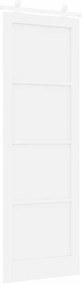 vidaXL Σετ Συρόμενης Πόρτας Λευκό 78 x 232 cm