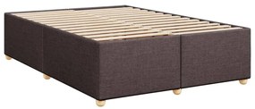 ΚΡΕΒΑΤΙ BOXSPRING ΜΕ ΣΤΡΩΜΑ ΣΚΟΥΡΟ ΚΑΦΕ 160X200 ΕΚ ΥΦΑΣΜΑΤΙΝΟ 3289048