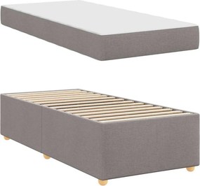 vidaXL Σκελετός Κρεβατιού Taupe 100 x 200 cm ύφασμα