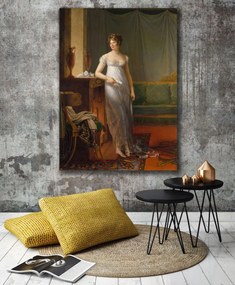 Αναγεννησιακός πίνακας σε καμβά με γυναίκα KNV774 80cm x 120cm