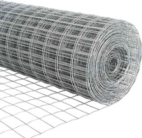 vidaXL Φράχτης Εuro 1 x 25 m Σίδηρος με επικάλυψη PVC