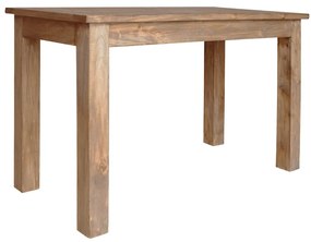 vidaXL Τραπεζαρία 120 x 60 x 77 εκ. από Μασίφ Ξύλο Μαόνι