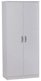 Zelia two-leaf wardrobe in white  shade 79x42x180cm 79x42x180 εκ.