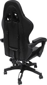 ΠΟΛΥΘΡΟΝΑ GAMING DARREN HM1203.04 ΜΑΥΡΟ-ΛΕΥΚΟ PVC 58.5x100x120Υεκ.