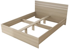 Κρεβάτι Υπέρδιπλο Ξύλινο RILEY Wenge 160x200