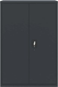 vidaXL Αρχειοθήκη Ανθρακί 90 x 40 x 140 εκ. Ατσάλινη