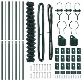 vidaXL Στύλος Περιφράξεων Πράσινο 10 x 1,6 μ (60 x 60 mm δίχτυ)