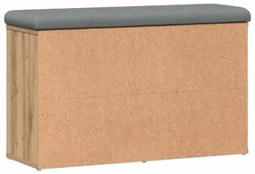 vidaXL Πάγκος παπουτσιών  Artisan Oak 82x32x50 cm Κατασκευασμένο ξύλο