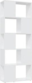 VidaXL Βιβλιοθήκη/Διαχωριστικό Χώρου Λευκό 60x24x155 εκ. Μοριοσανίδα