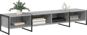 vidaXL Ντουλάπι TV Γκρίζο Σονομα 170.5 x 36 x 30.5 εκ