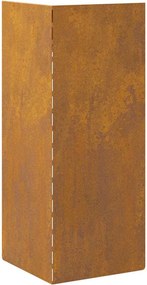 vidaXL Φράκτης σαλιγκαριών 4 pcs Σκ rusty 10 x 10 x 25 εκ
