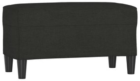 vidaXL Πάγκος Μαύρος 70 x 35 x 41 εκ. Υφασμάτινος