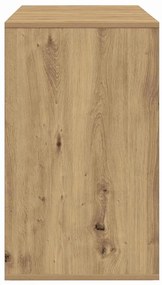 vidaXL Πλαϊνό γραφείο με συρτάρι artisan δρυς 120 x 41 x 75 εκ.