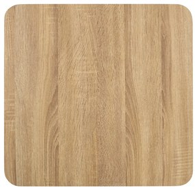 vidaXL Τραπέζι Bistro Ανοιχτό Καφέ 50 x 50 εκ. από MDF