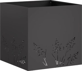 vidaXL Γλάστρα Κήπου 2 τμχ. Μαύρο 50 x 50 x 49 cm