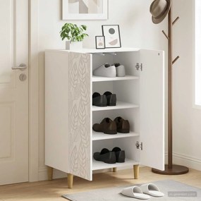 vidaXL Ντουλάπα Παπουτσιών DELFT 59,5 x 39,5 x 90 εκ. Λευκό